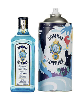 Bombay Sapphire Limited Edition Holiday Pack, Collectible Spray Can Tin, , main_image