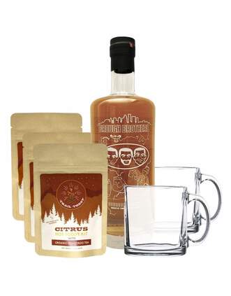Brough Brothers Bourbon with Trail Toddy Citrus Hot Toddy Kit & Coffee Mug Set of 2, , main_image