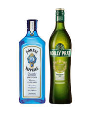 Bombay Sapphire Gin & Noilly Prat Gin Martini Kit, , main_image