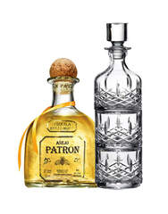 Patrón Añejo with Markham by Waterford Stacking Decanter & Tumbler Set of 2, , main_image