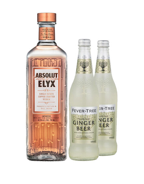 Absolut Elyx with Two Fever-Tree Ginger Beers, , main_image
