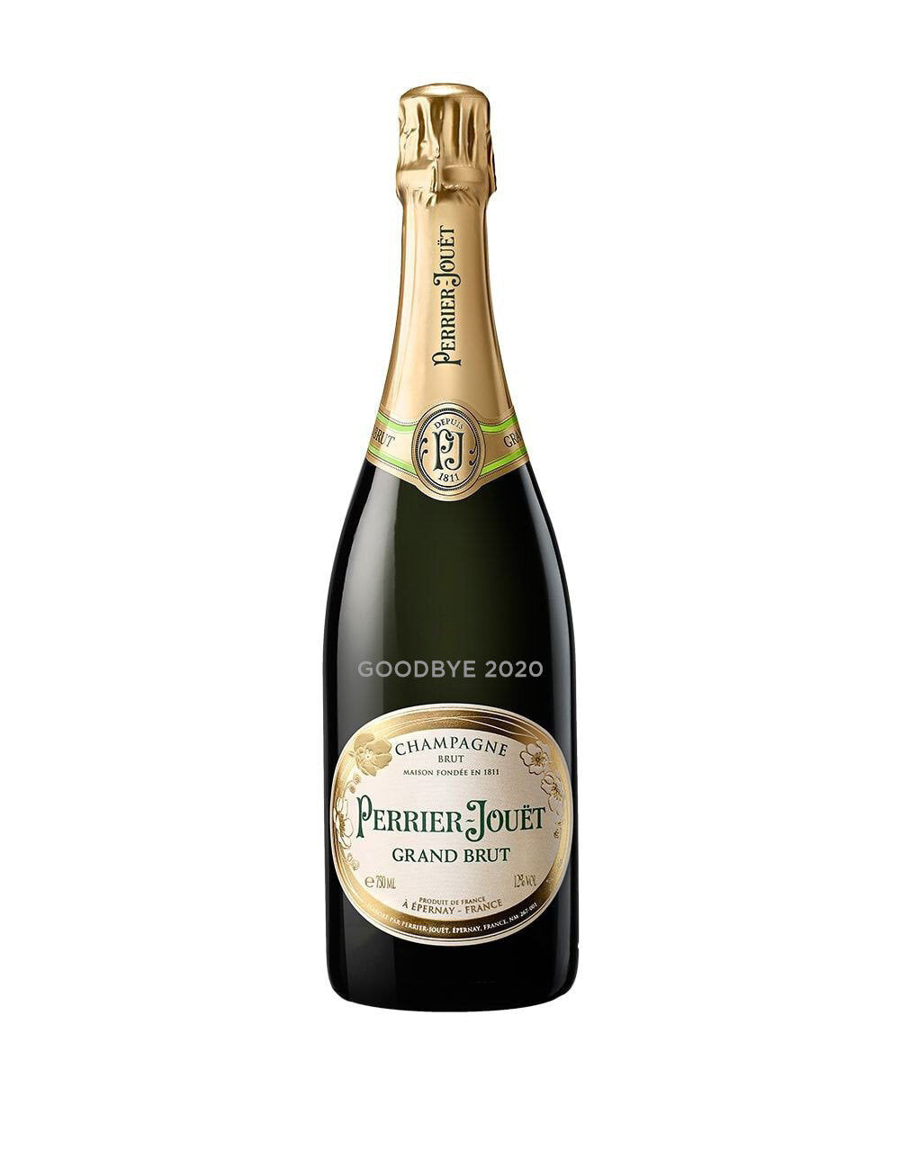 Limited Edition Perrier Jouet Grand Brut Non Vintage - engraved with "Goodbye 2020", , main_image