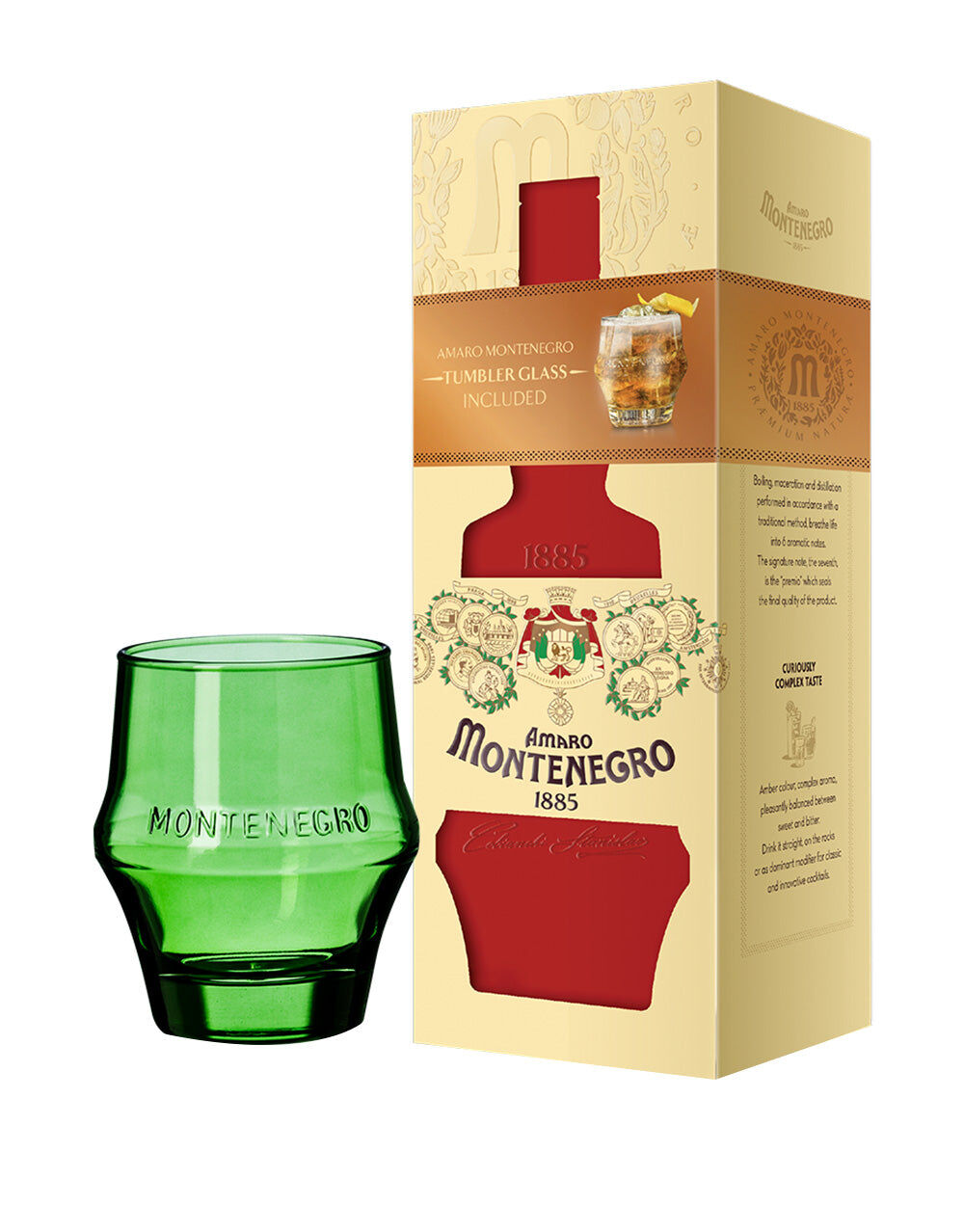 Amaro Montenegro Holiday Pack With Signature Amaro Montenegro Icon Glass, , main_image