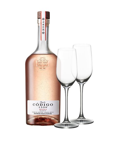 Código 1530 Rosa with Riedel Ouverture Tequila Glasses - Main