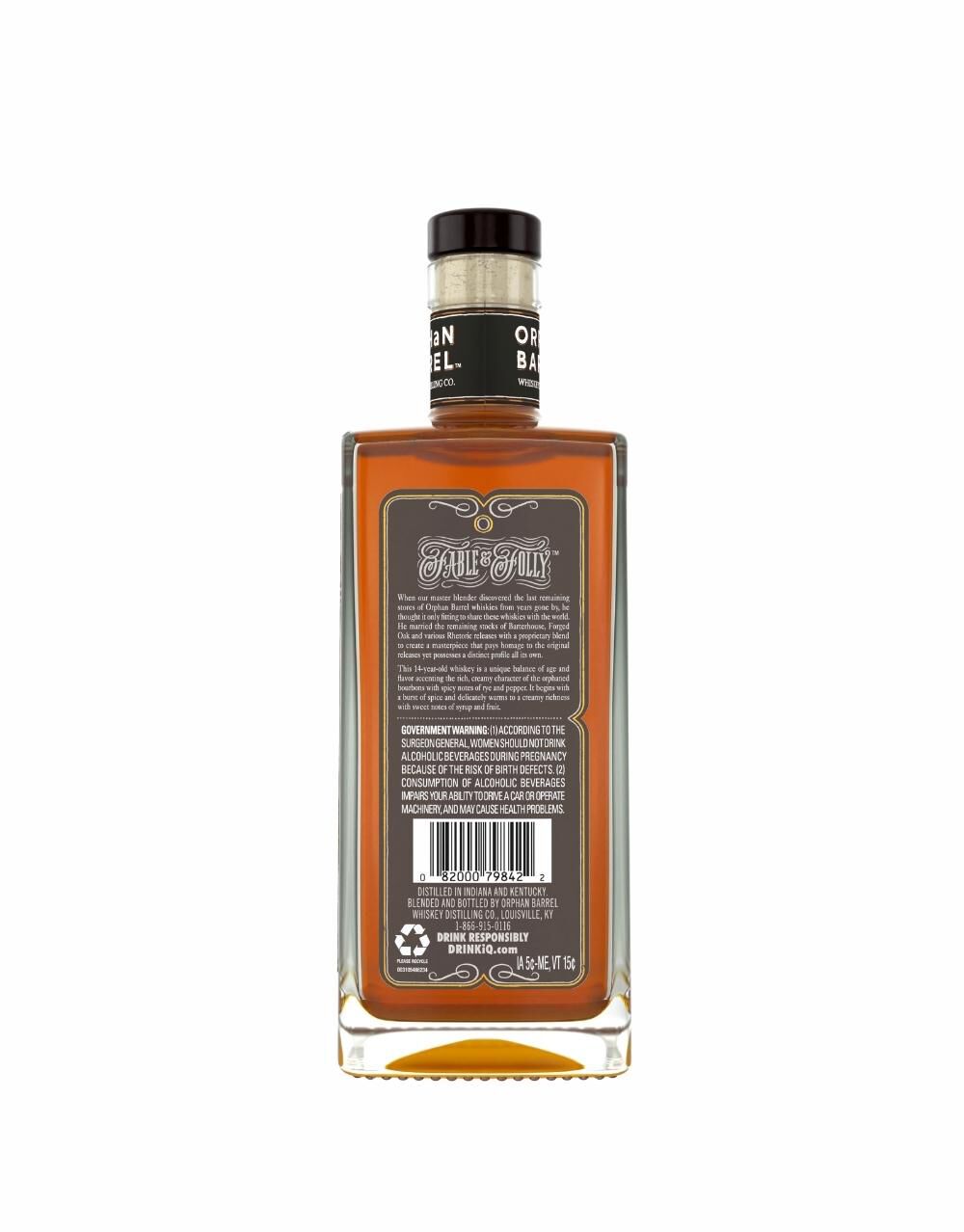 Orphan Barrel Fable & Folly 14 Year Old Whiskey, , main_image_2