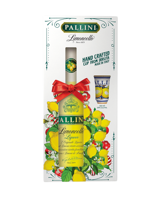 Pallini Limoncello Holiday Gift Set with Hand-Made Ceramic Cup - Main