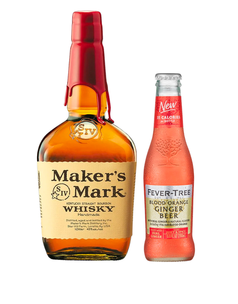 Maker's Mark Kentucky Straight Bourbon Whisky with Fever-Tree Blood Orange Ginger Beer, , main_image