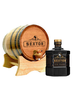 The Sexton Irish Single Malt with Branded 1L Barrel, , main_image