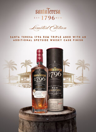 Santa Teresa 1796 Rum Speyside Whisky Cask Finish - Lifestyle