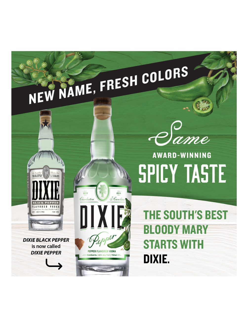Dixie Black Pepper Vodka, , main_image_2