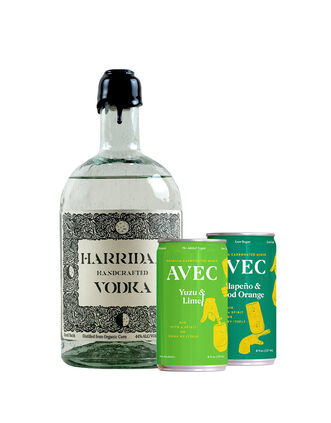 Harridan Vodka with AVEC Yuzu & Lime and AVEC Jalapeño & Blood Orange - Main