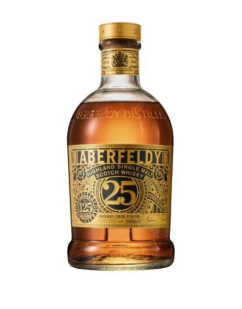 Aberfeldy 25 Year Old Single Malt Scotch Whisky 125th Anniversary Limited Edition, Sherry Cask Finish - Main