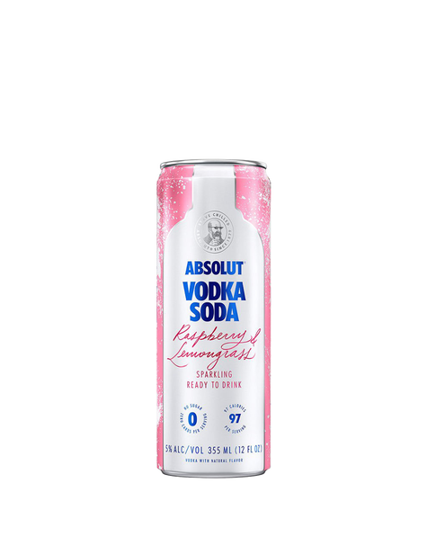 Absolut Vodka Soda Raspberry & Lemongrass - Main