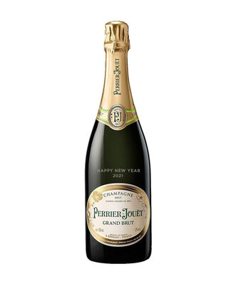 Limited Edition Perrier Jouët Grand Brut Non Vintage - engraved with "Happy New Year 2021" - Main