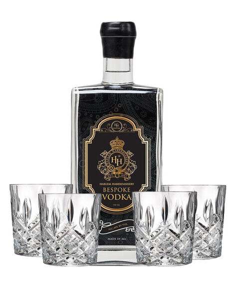 HH Bespoke Vodka with Markham Marquis by Waterford Double Old Fashioned Glasses - Main