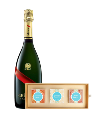 G.H.Mumm Grand Cordon with Sugarfina Cheers 3 Piece Candy Bento Box - Main