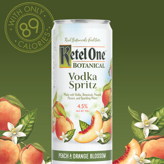 Ketel One Botanical Vodka Spritz Peach & Orange Blossom - Lifestyle