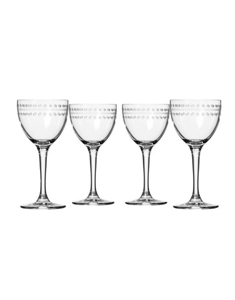 Rolf Glass Mid-Century Modern Nic and Nora Cocktail Glass (Set of 4), , main_image
