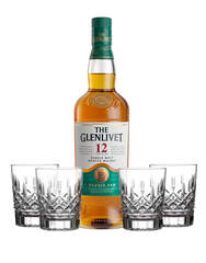 The Glenlivet 12 Year Old with Waterford Markham Double Old Fashioned Glasses, , main_image