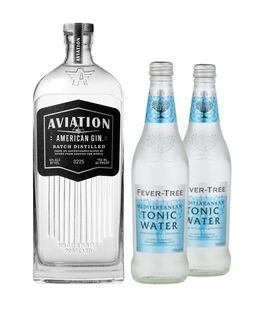 Aviation American Gin with Two Fever-Tree Mediterranean Tonic Waters, , main_image