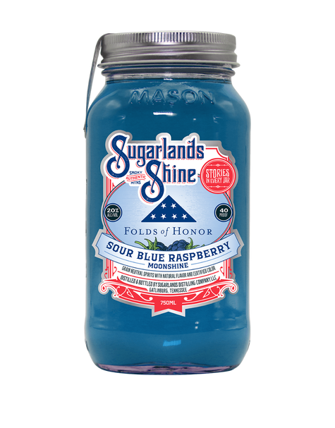 Sugarlands Folds of Honor Sour Blue Razzberry Moonshine - Main