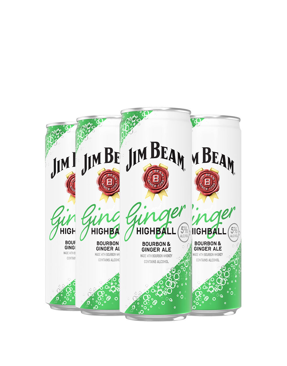 Jim Beam Ginger Highball Bourbon Seltzer, , main_image