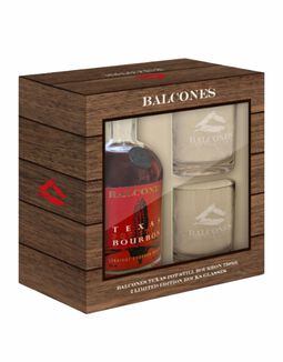 Balcones Texas Pot Still Bourbon with Limited Edition Balcones Rocks Glasses, , main_image