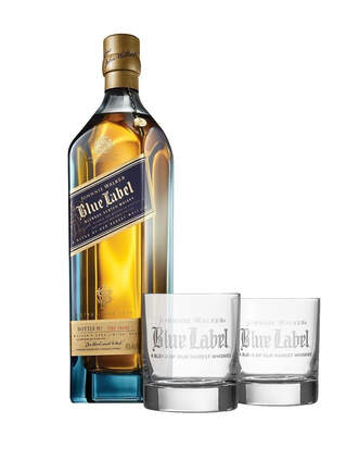 Johnnie Walker Blue Label® with Rolf On the Rocks Glasses Featuring Johnnie Walker Blue Label Logo - Main