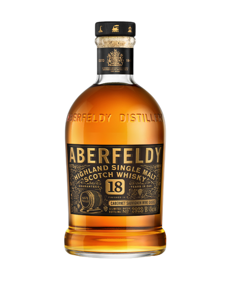 Aberfeldy 18 Year Old Limited Edition Single Malt Scotch Whisky Finished in Napa Valley Cabernet Sauvignon Casks - Main