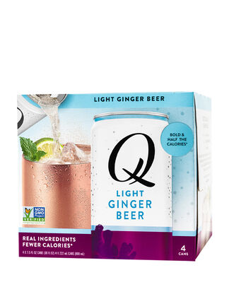 Q Light Ginger Beer 4 Pack Cans - Main
