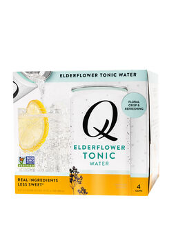Q Elderflower Tonic 4 Pack Cans, , main_image