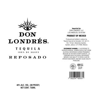 Don Londrés Reposado Tequila, , main_image_2