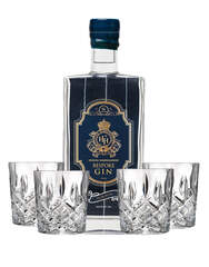 HH Bespoke Gin with Markham Marquis by Waterford Double Old Fashioned Glasses, , main_image