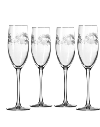 Rolf Glass Icy Pine Champagne Flutes (Set of 4) - Main