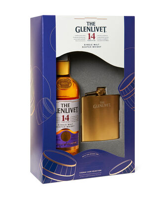 The Glenlivet Single Malt Scotch Whisky 14 Year Old with Flask, , main_image