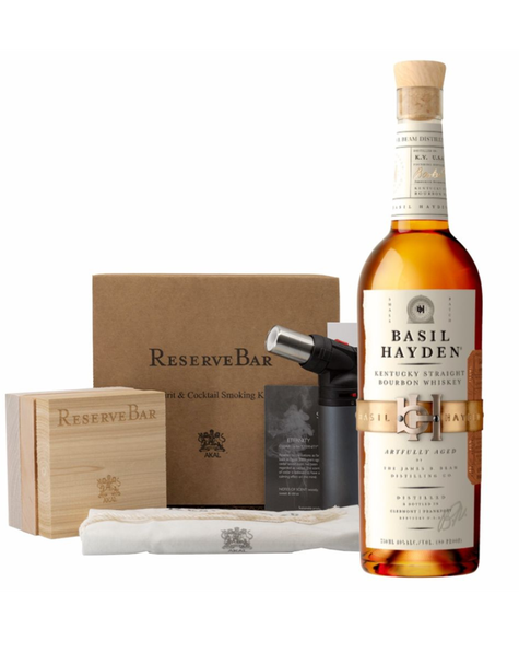Basil Hayden Kentucky Straight Bourbon Whiskey with ReserveBar Smoking Kit, , main_image