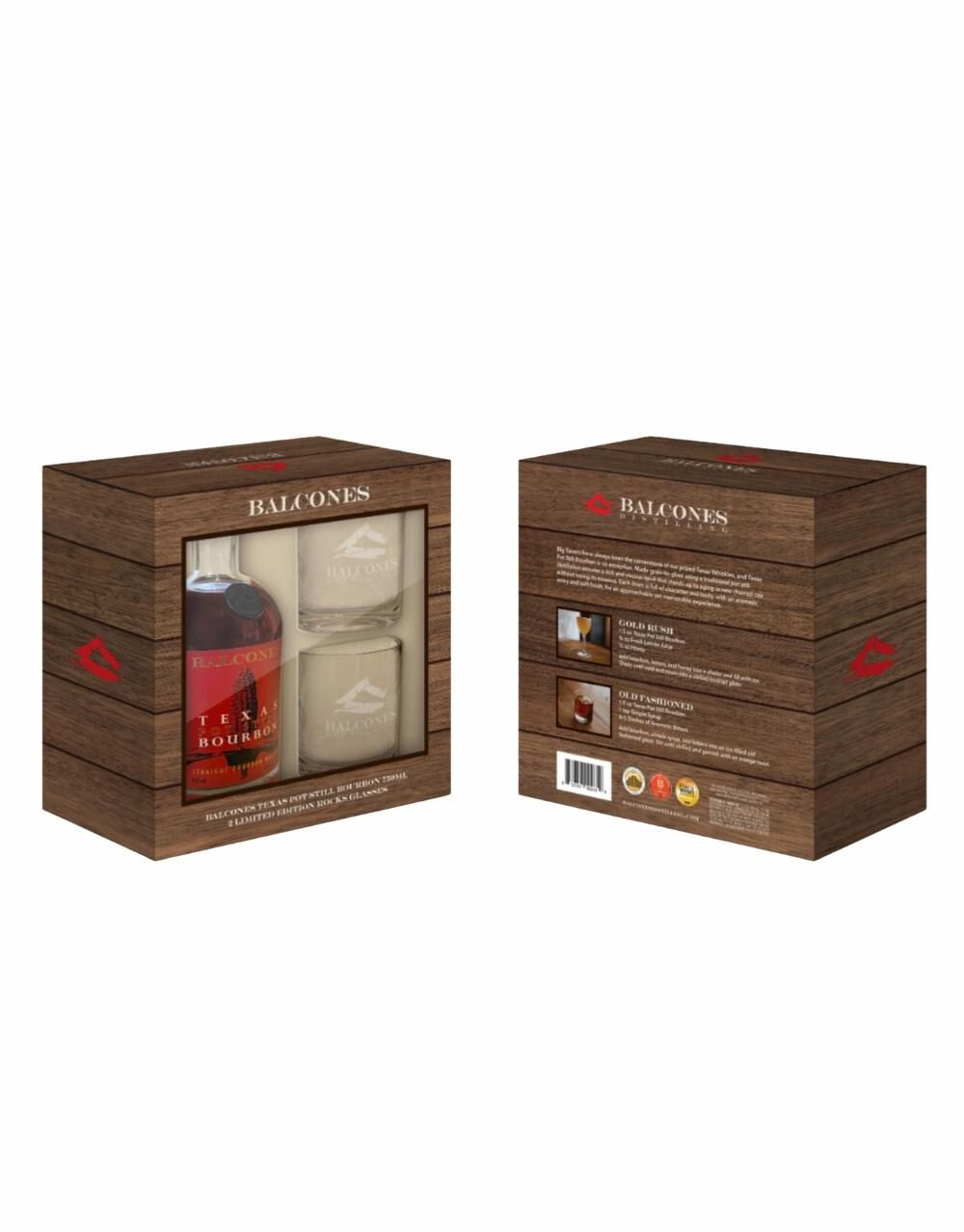 Balcones Texas Pot Still Bourbon with Limited Edition Balcones Rocks Glasses, , product_attribute_image