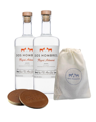Dos Hombres Espadin Mezcal with Limited Edition Leather Coasters, , main_image