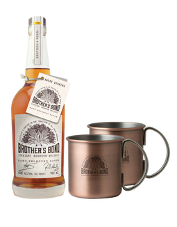 Brother's Bond Straight Bourbon Whiskey with Brother's Bond Vintage Copper Mugs, , main_image