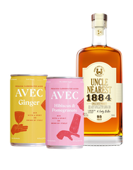 Uncle Nearest 1884 Small Batch Whiskey with AVEC Hibiscus & Pomegranate and AVEC Ginger, , main_image