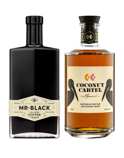 Mr Black Cold Brew Coffee Liqueur with Coconut Cartel Special Añejo Rum - Main
