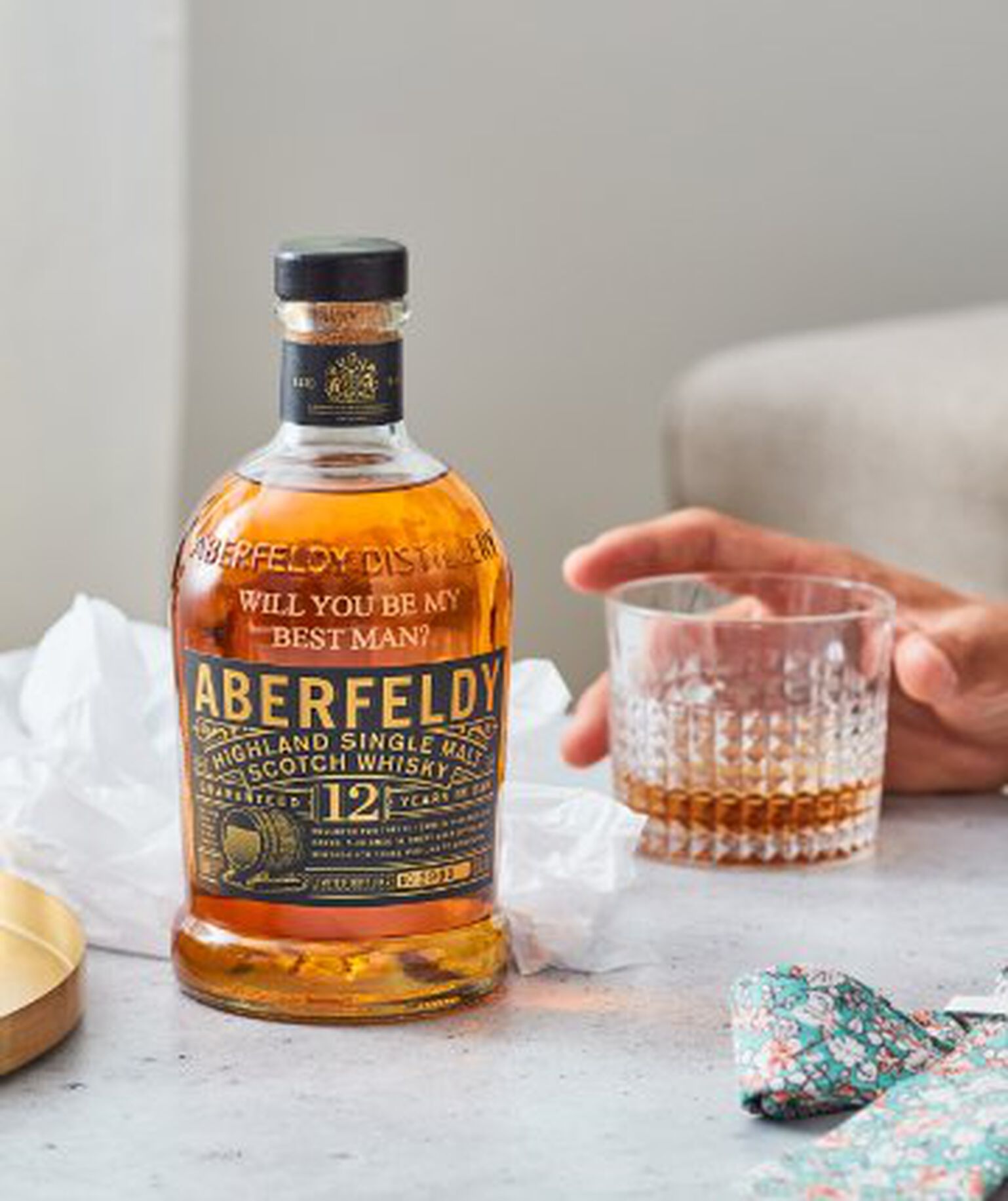 Aberfeldy 12 Year Old with Best Man engraving