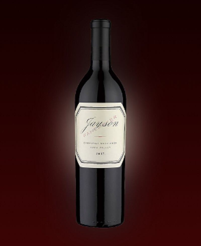 A bottle of Pahlmeyer Jayson Cabernet Sauvignon Napa Valley