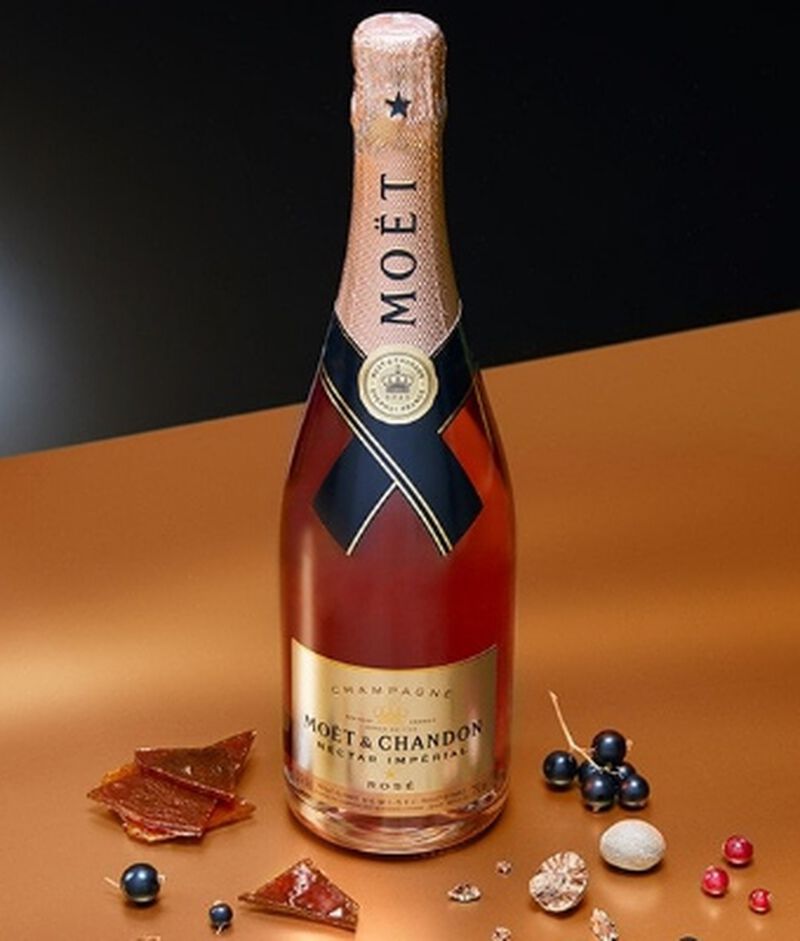 Bottle of Moët & Chandon Nectar Impérial Rosé
