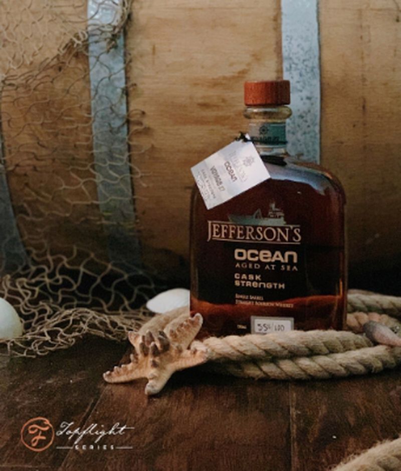 Bottle of Jefferson's Ocean Aged Cask Strength Bourbon S1B49