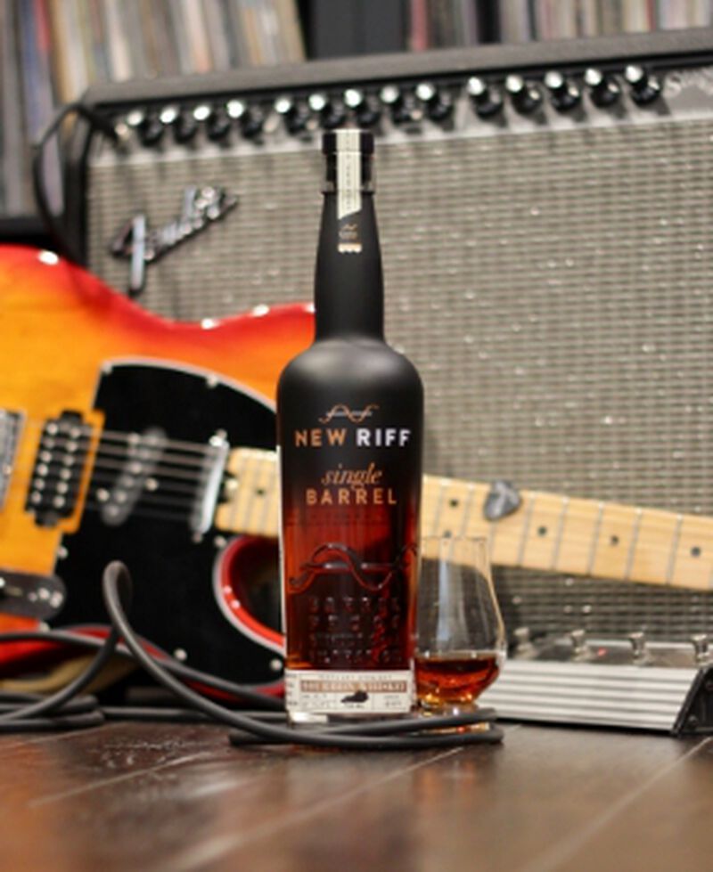 Bottle of New Riff Barrel Proof Bourbon Whiskey