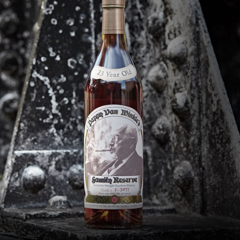 A bottle of Pappy Van Winkle - a bottle from our Rare and Exceptional collection