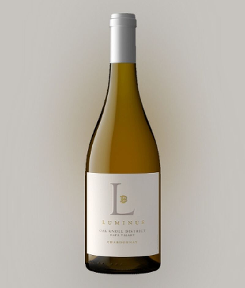 Bottle of Beringer 'Luminus' Napa Valley Oak Knoll Chardonnay