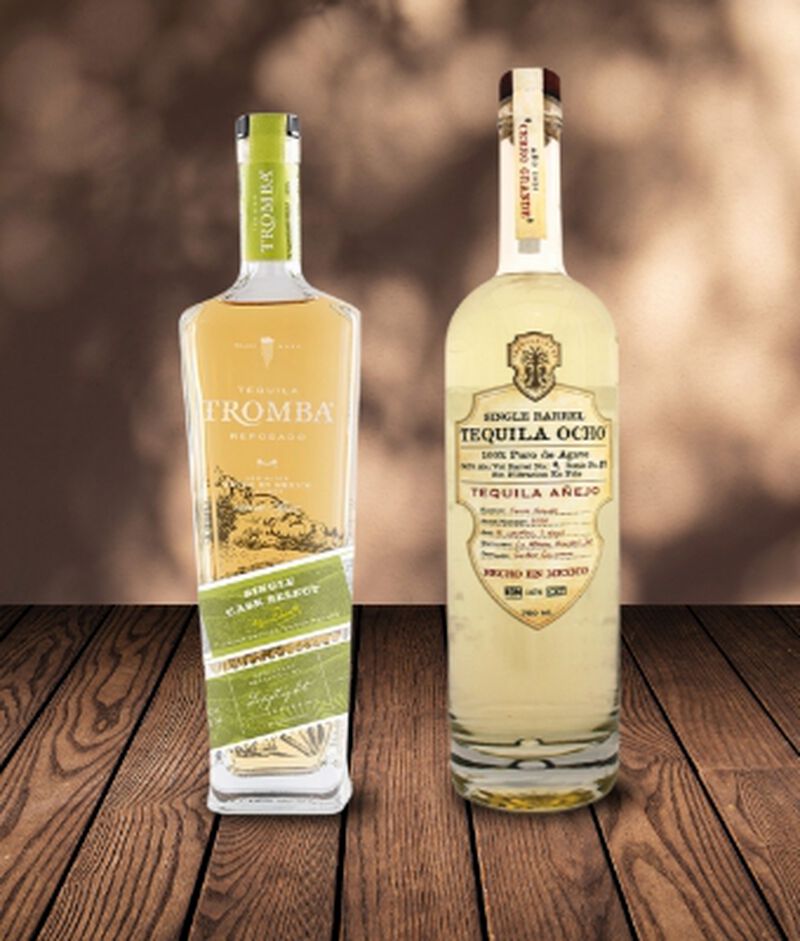 Distinctive Agave Single Barrel Bundle including A bottle of Tequila Ocho and Tequila Tromba