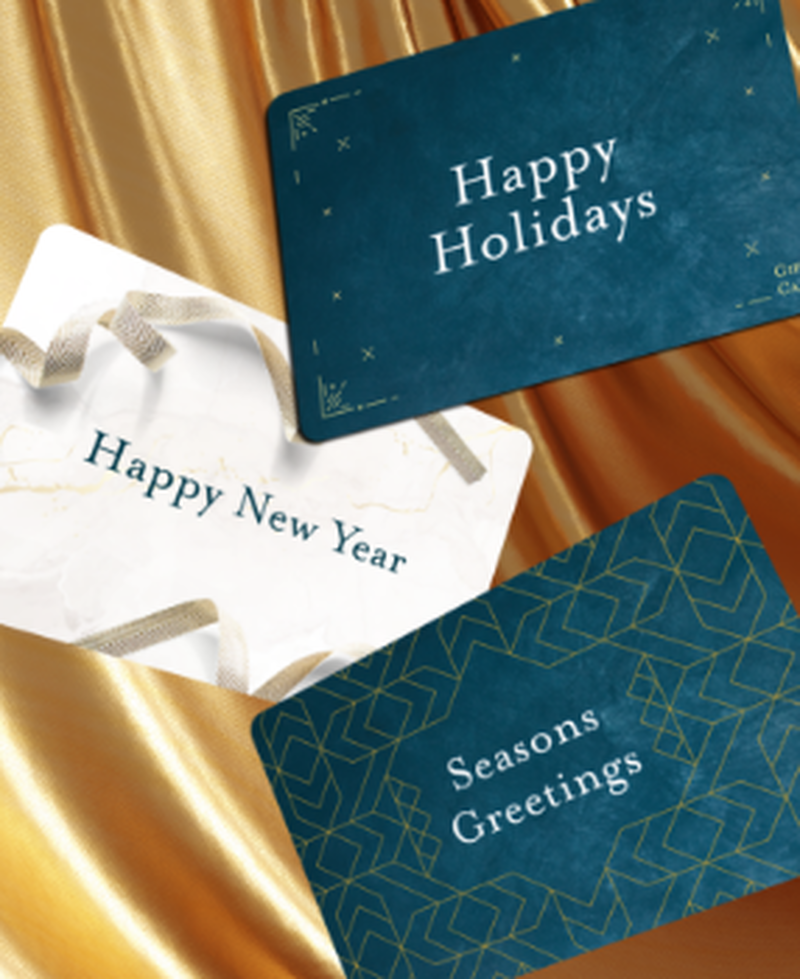 Three Holiday Gift Cards
